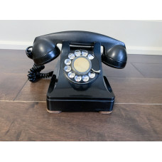 Telephone NORTHERN ELECTRIC CANADA Rotary Black F1 1940s Vintage It Works